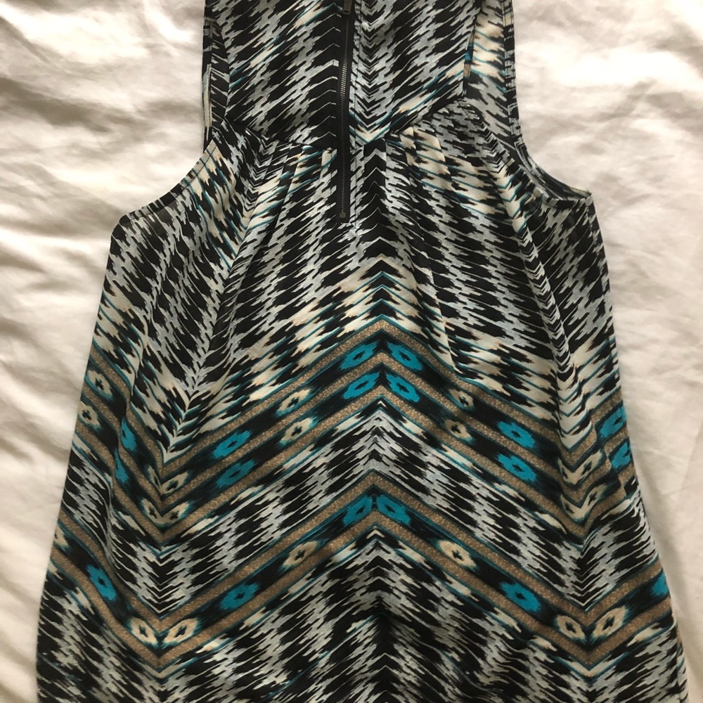 Aqua Sleeveless Flowy Sleeveless Top